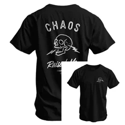 Chaos Raised Me camiseta táctica militar de algodón hombre