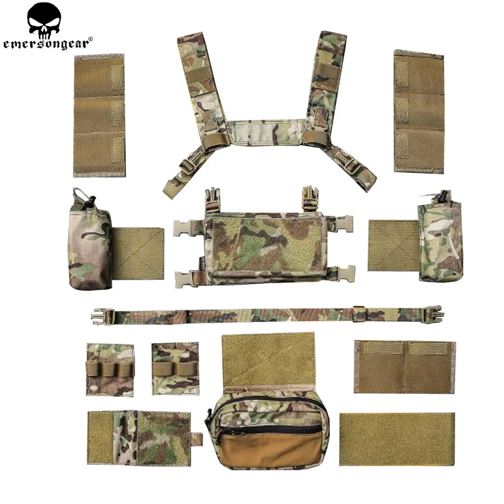 EMERSONGEAR Aparejo de Pecho Micro Fight MK3 – Airsoft Multi-camo - imagen 3