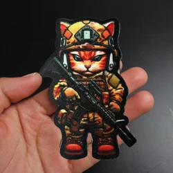 Parche táctico gato - Insignia moral militar para ropa y mochilas