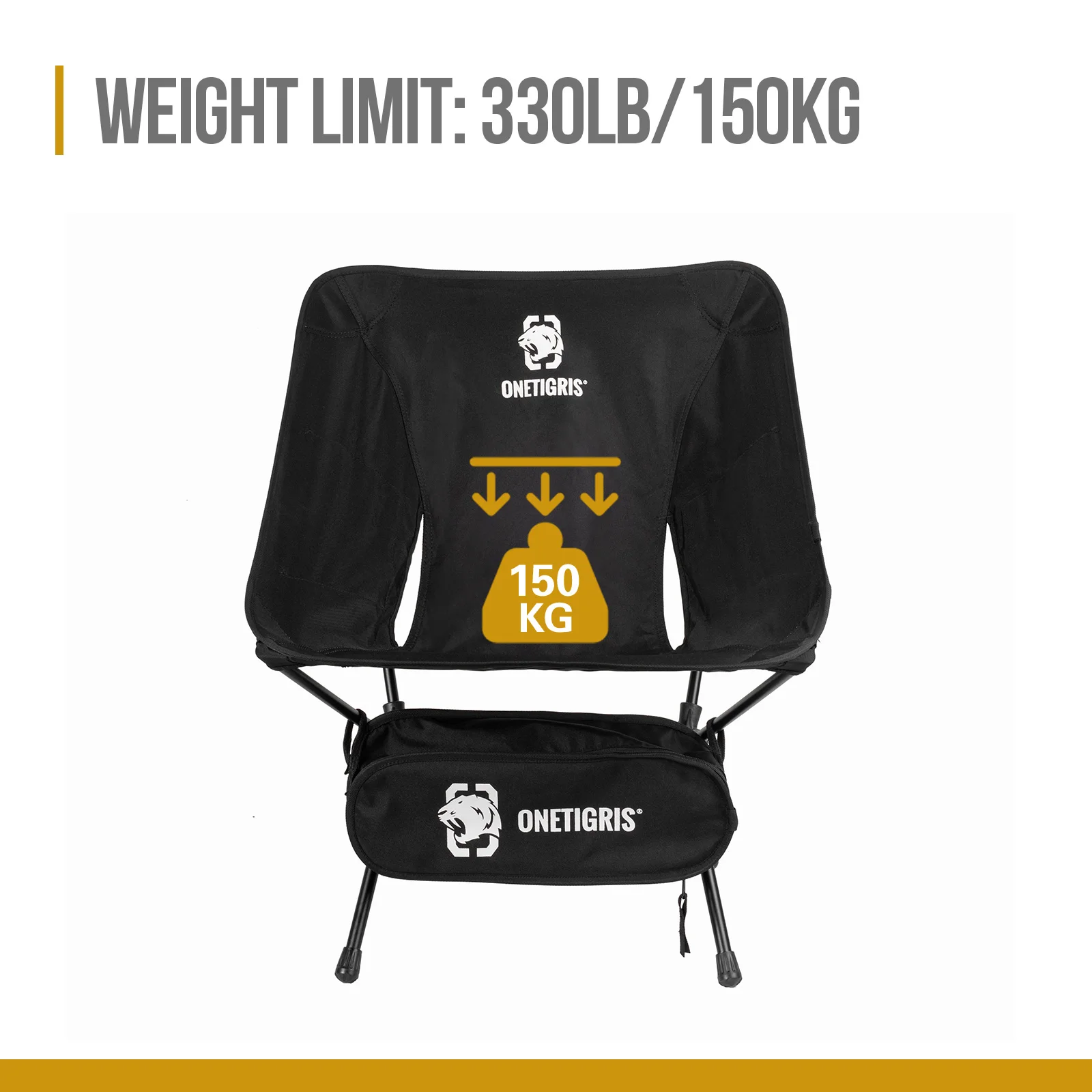 OneTigris silla plegable ultraligera para camping y senderismo - imagen 4