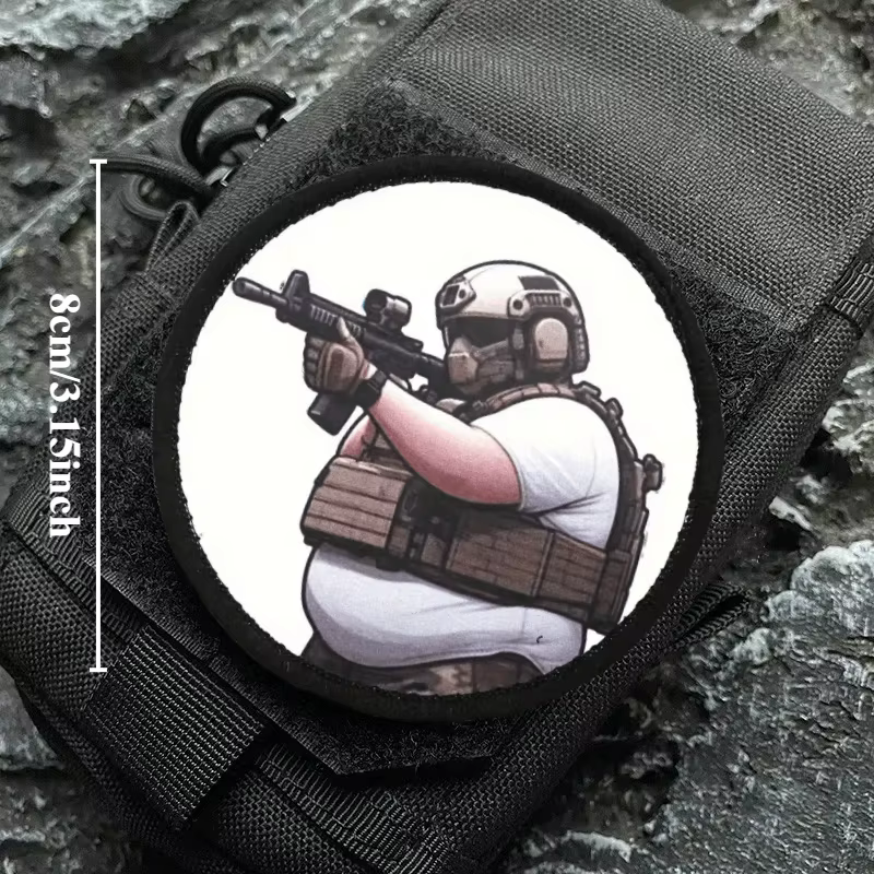 Parche militar soldado - moral, puntería y disparo, Velcro mochila - imagen 4
