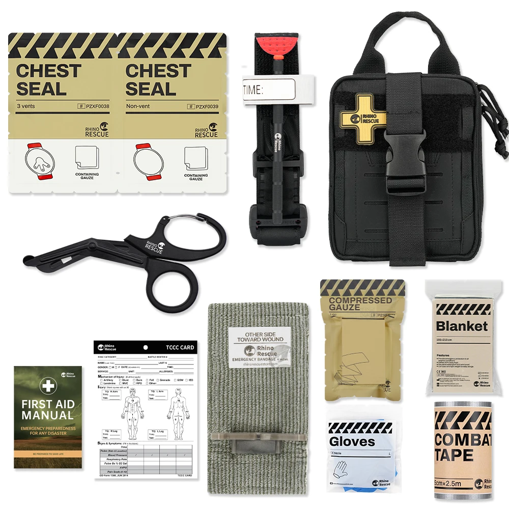 RHINO RESCUE EDC IFAK Kit primeros auxilios Molle con torniquete - imagen 3