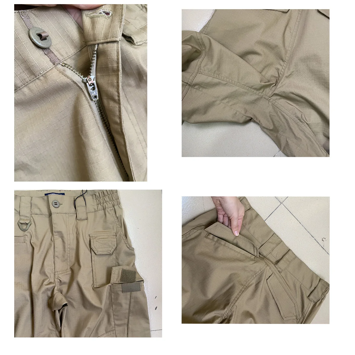 Pantalones tácticos ripstop para caza, senderismo y trabajo aire libre - imagen 4