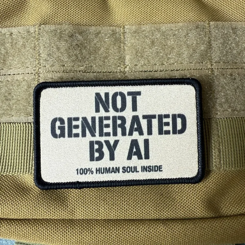 Parche táctico con velcro y diseño de insignia