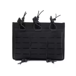 Portacargadores Triples MOLLE para M4 M16 AR-15 5.56 – Funda Táctica Abierta