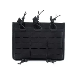 Portacargadores Triples MOLLE para M4 M16 AR-15 5.56 – Funda Táctica Abierta