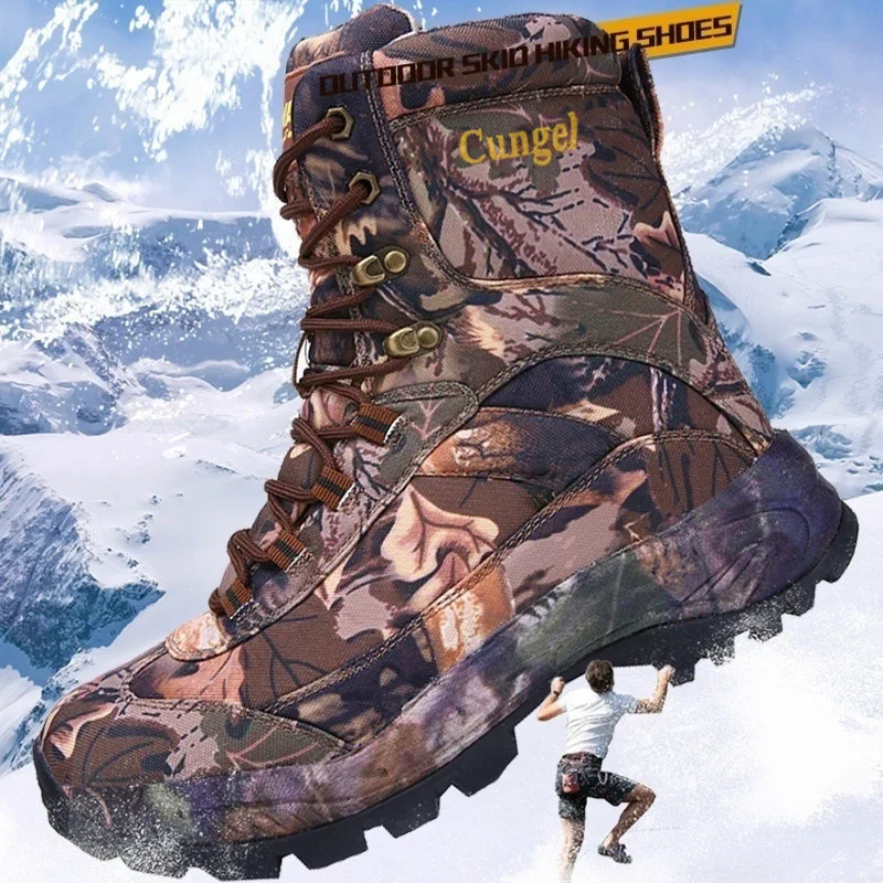 KOWM Botas tácticas de desierto para hombre - impermeables al tobillo - imagen 2