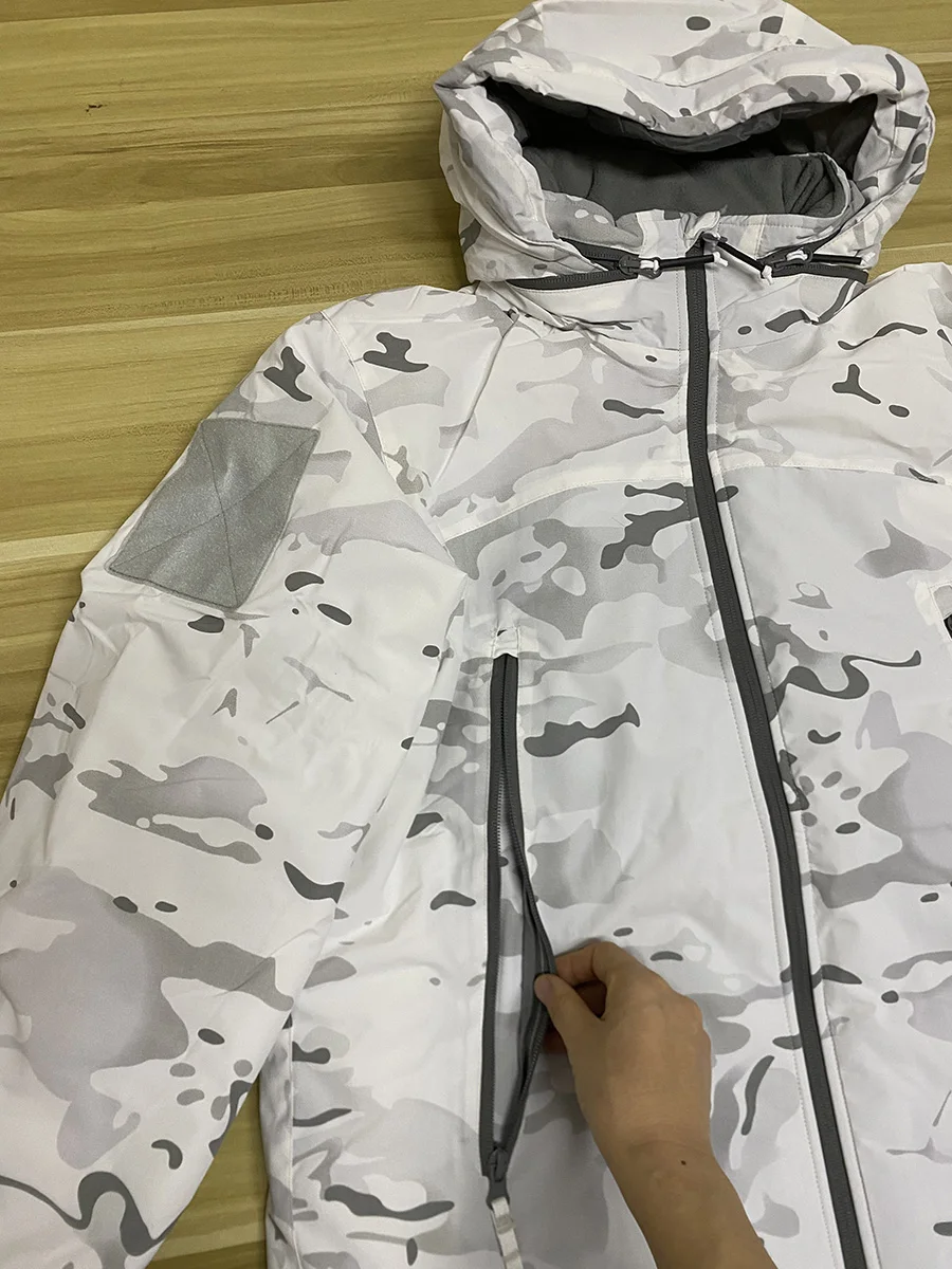 Abrigo táctico polar antifrío L7 camuflaje para nieve invierno - imagen 5