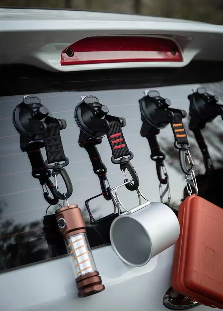 Mosquetón para anclaje de ventosa resistente en automóvil y toldo - imagen 4