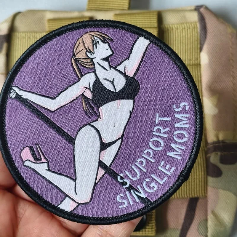 Parche táctico anime gancho y bucle para mochila, ropa