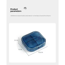 Botiquín estanco portátil mini para medicamentos con recordatorio