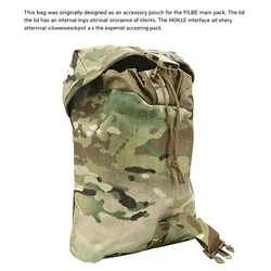 Bolsa de utilidad táctica gran volumen con cordón bajo solapa