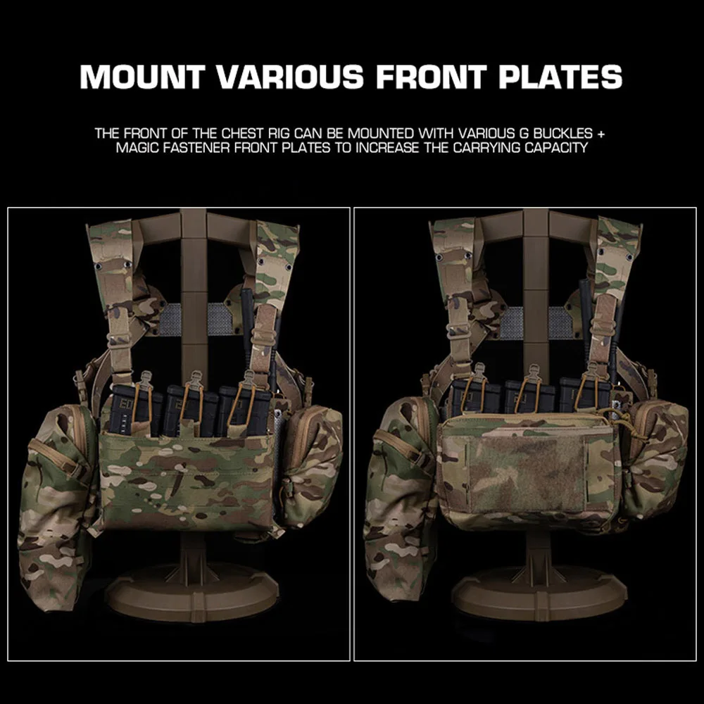 Ferro Chesty Rig ancho V2 MOLLE táctico para caza y Airsoft - imagen 5