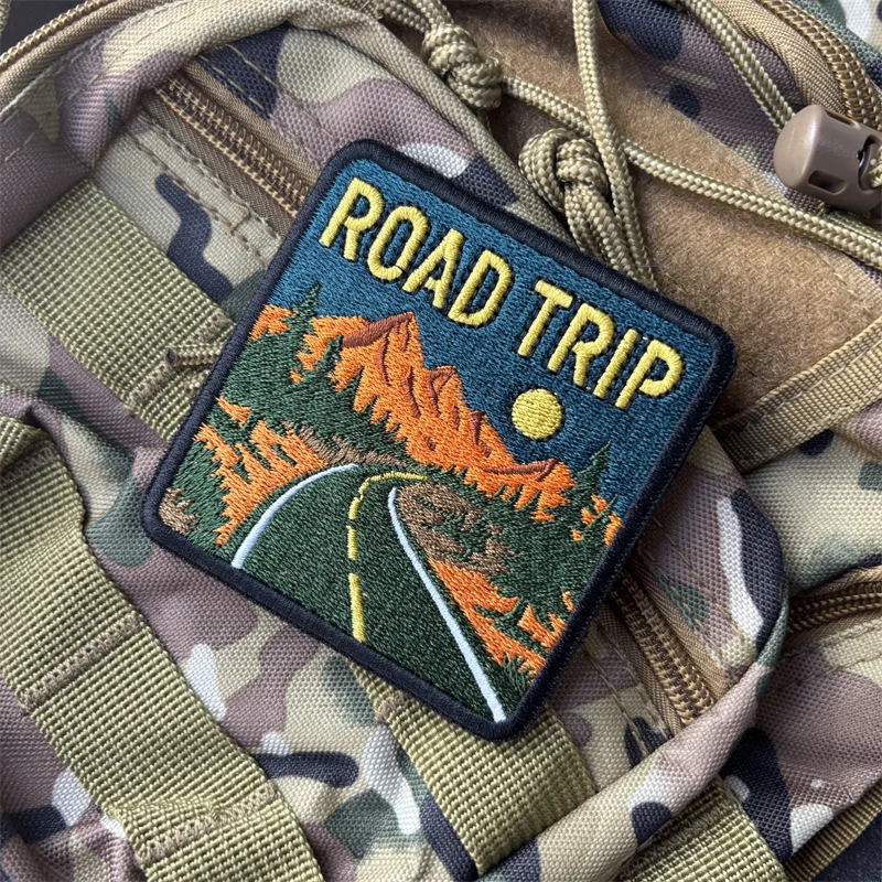 Parche táctico bordado ROAD TRIP para ropa y mochilas - imagen 4