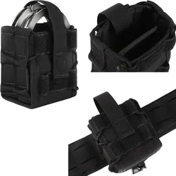 Porta-esposas MOLLE aluminio articulado con estuche rígido plegable