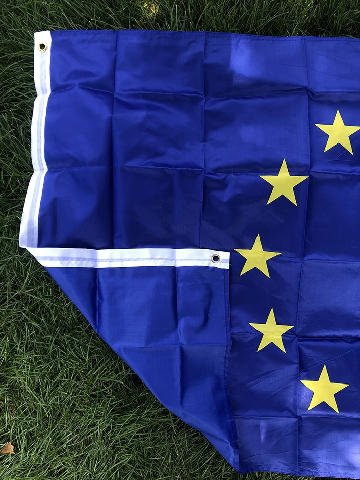 Bandera de la Unión Europea colgante de poliéster para decoración - imagen 2