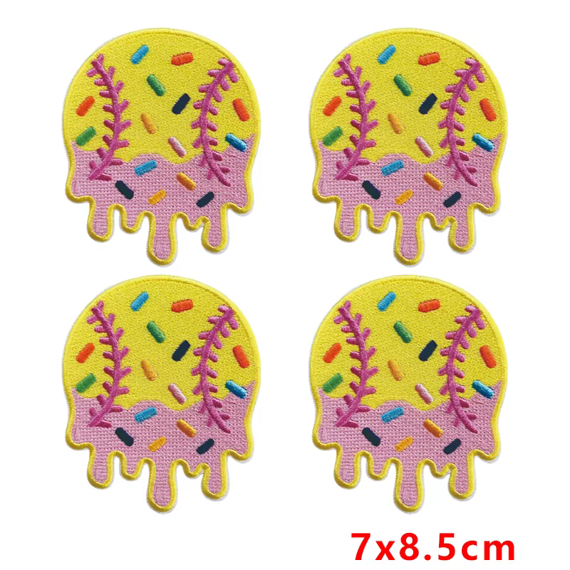 Parche termoadhesivo infantil helado y béisbol dibujos animados - imagen 3