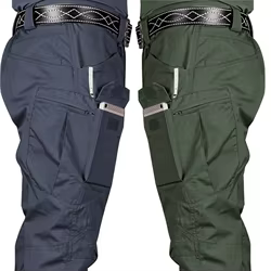 Pantalones tácticos hombre ripstop secado rápido desgaste carga