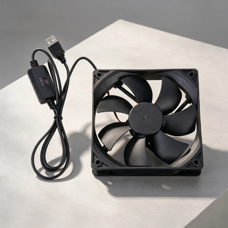 Ventilador USB con control de velocidad y rodamiento hidráulico - imagen 5