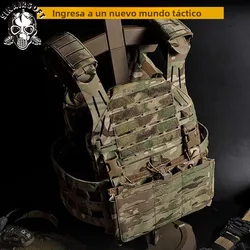 SINAIRSOFT Chaleco táctico protección MOLLE láser hombreras gruesas caza