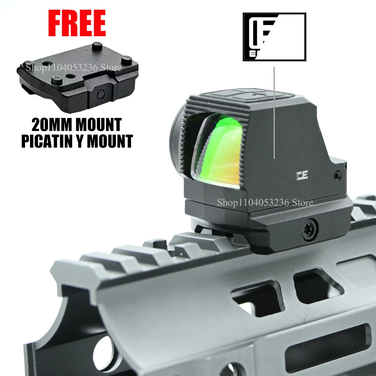 EOTech EFLX-C Mini mira de punto rojo RMSC con activación automática - imagen 3