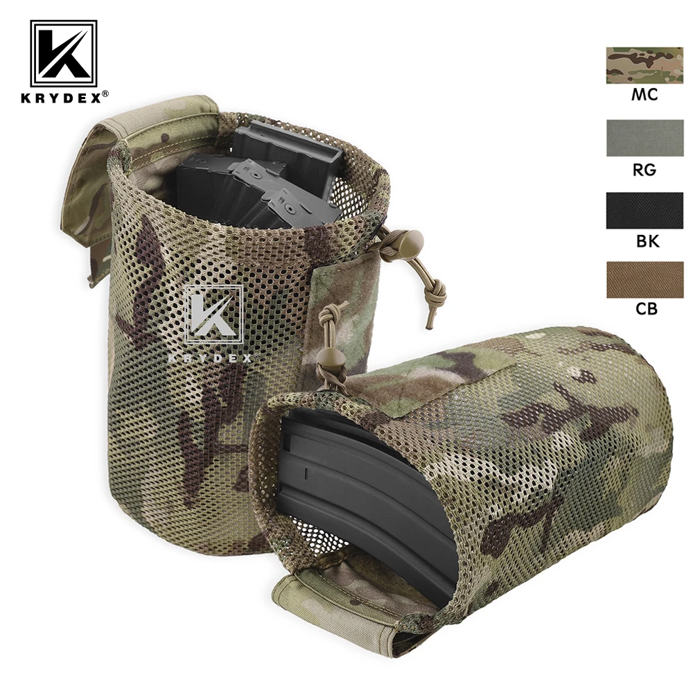 KRYDEX porta cargadores MOLLE de malla táctica plegable - imagen 3