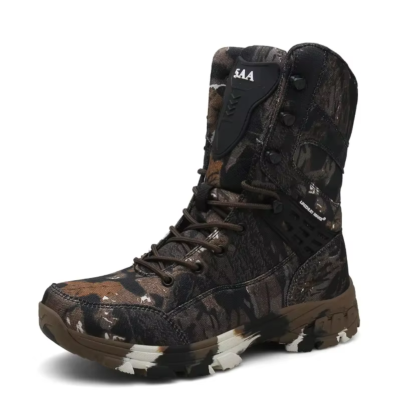 Botas tácticas hombre camuflaje transpirables para desierto y combate