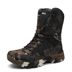 Botas tácticas hombre camuflaje transpirables para desierto y combate