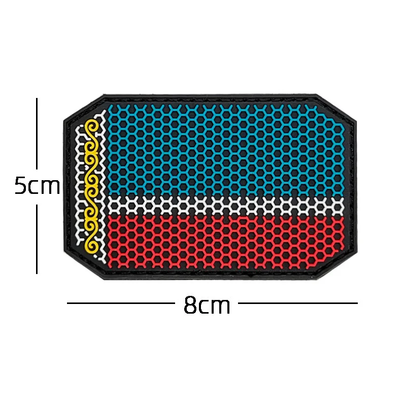 Parche táctico checheno 3D de PVC – Brazalete adhesivo para uniforme - imagen 2