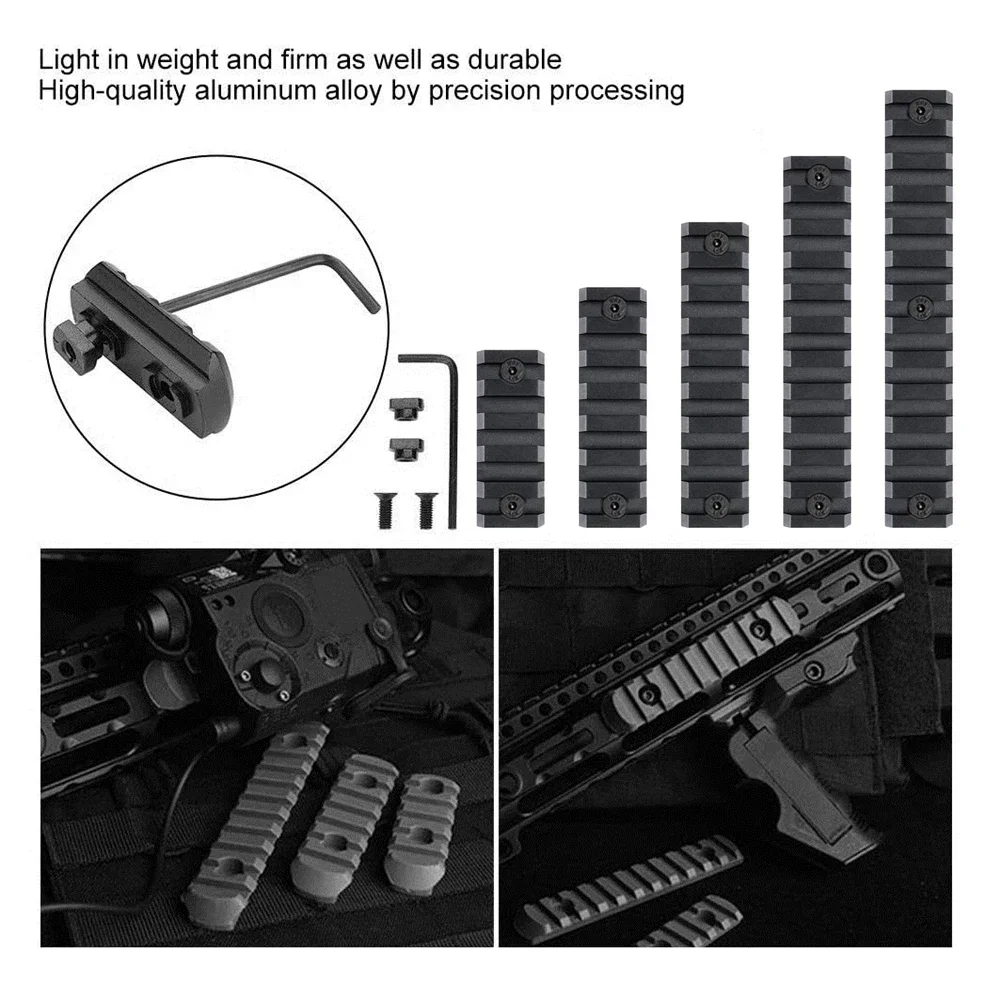 Riel táctico M-LOK a Picatinny de aluminio para óptica - imagen 4