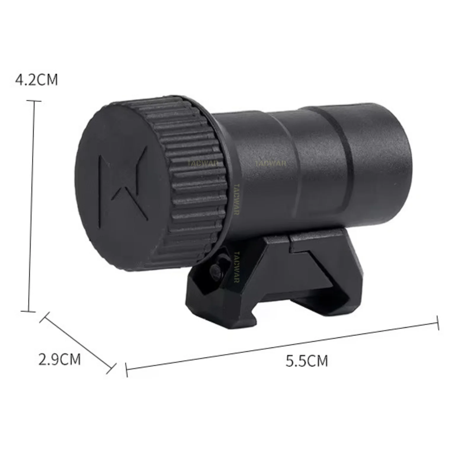 Estuche táctico para baterías con cordón elástico linterna airsoft - imagen 3