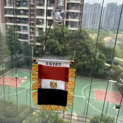 Bandera Egipto para coche, impresión doble cara en poliéster