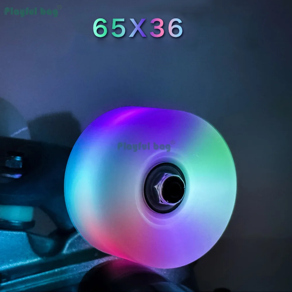 Ruedas luminosas degradadas con LEDs