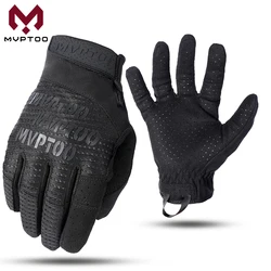 Guantes tácticos ligeros compatibles con pantallas táctiles para tiro y senderismo
