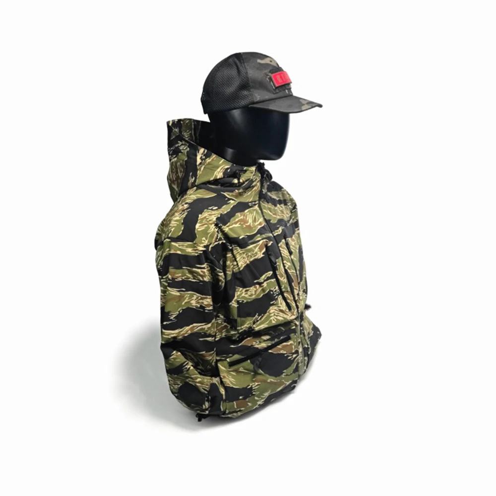 Chaqueta táctica impermeable ripstop camuflaje de combate hombre - imagen 2