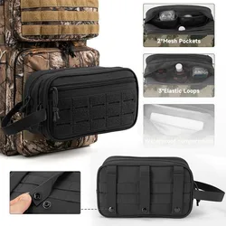 Bolsa Molle táctica de aseo para ducha de viaje y emergencias