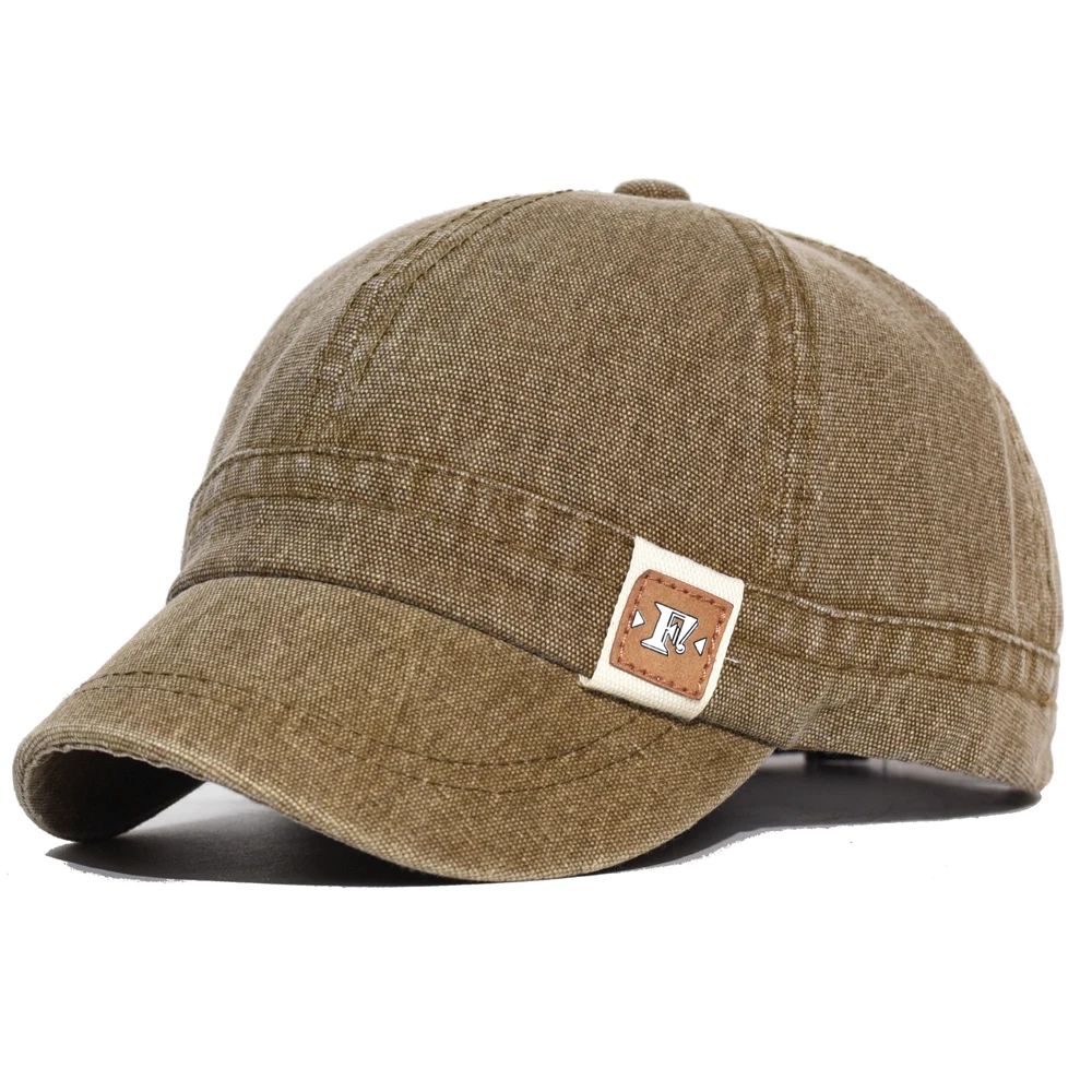 Gorra de perfil bajo con acabado suave