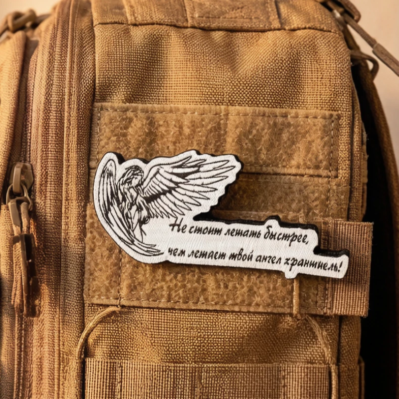 Parche táctico ala de ángel con gancho y bucle para mochila - imagen 5