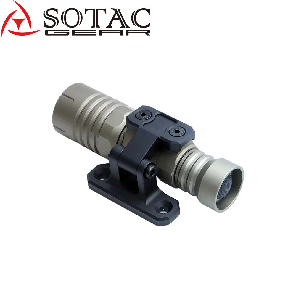 Base plegable para linterna Modlitee V2 M300 M600 en uso