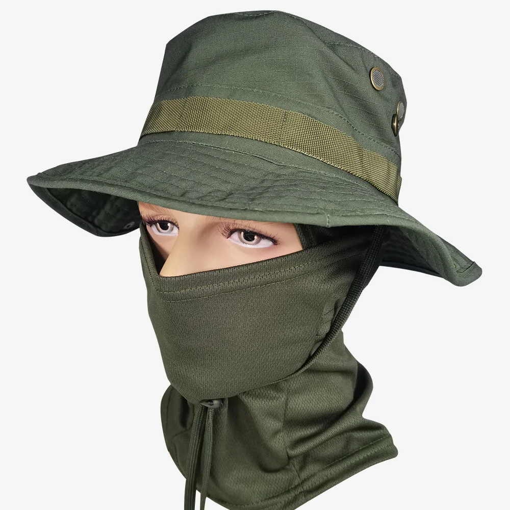 Sombrero táctico camuflaje con polaina de cuello y máscara - imagen 5