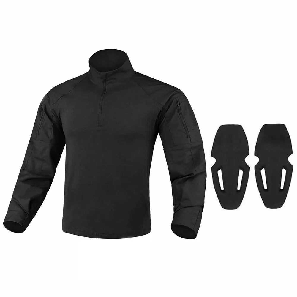 G4 Camiseta táctica de manga larga con coderas y cremallera YKK - imagen 3
