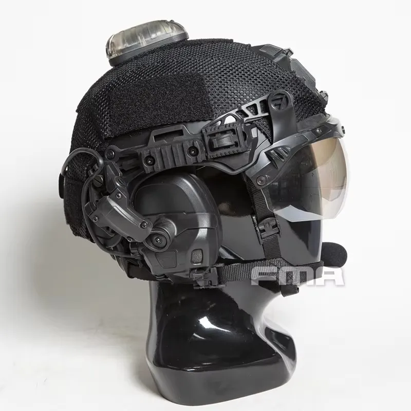 FMA funda táctica casco Wendy con riel balístico para paintball - imagen 2