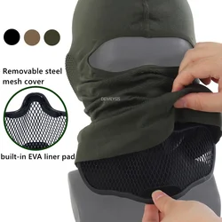 Pasamontañas táctico transpirable elástico para casco, airsoft
