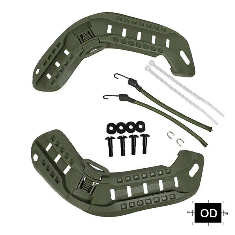Riel lateral táctico ABS para casco MICH2000 sistema ARC