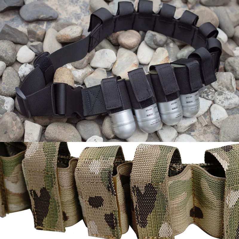 Black Ash cinturón táctico con bolsillos para granadas y herramientas - imagen 4