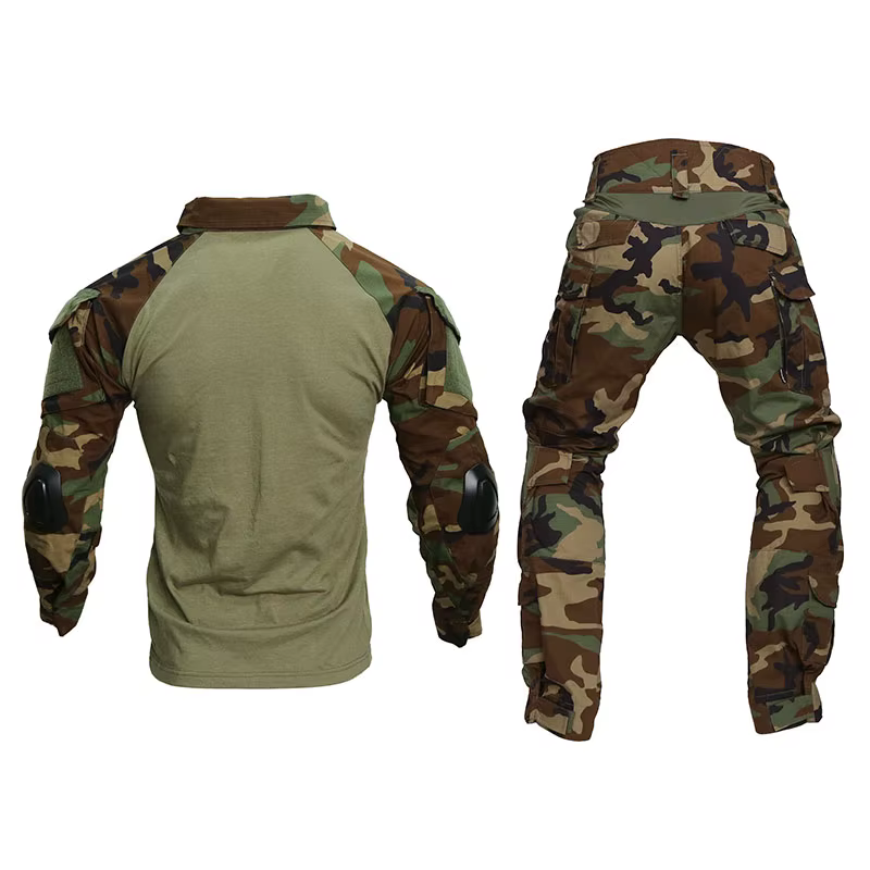 Pantalones tácticos Emersongear Woodland con rodilleras - imagen 5