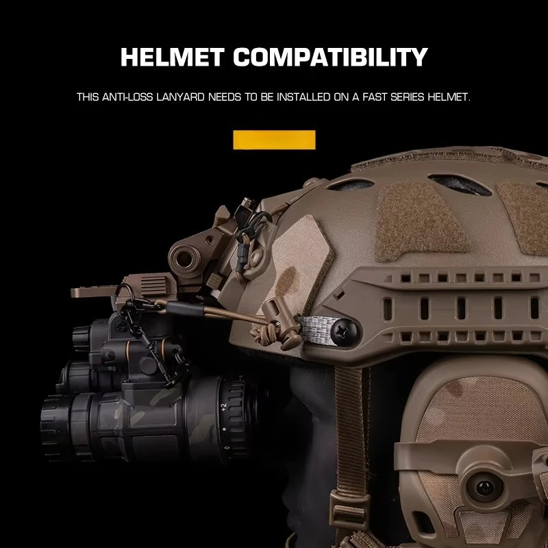 Correa táctica elástica de retención Tipo H para casco visión nocturna - imagen 5