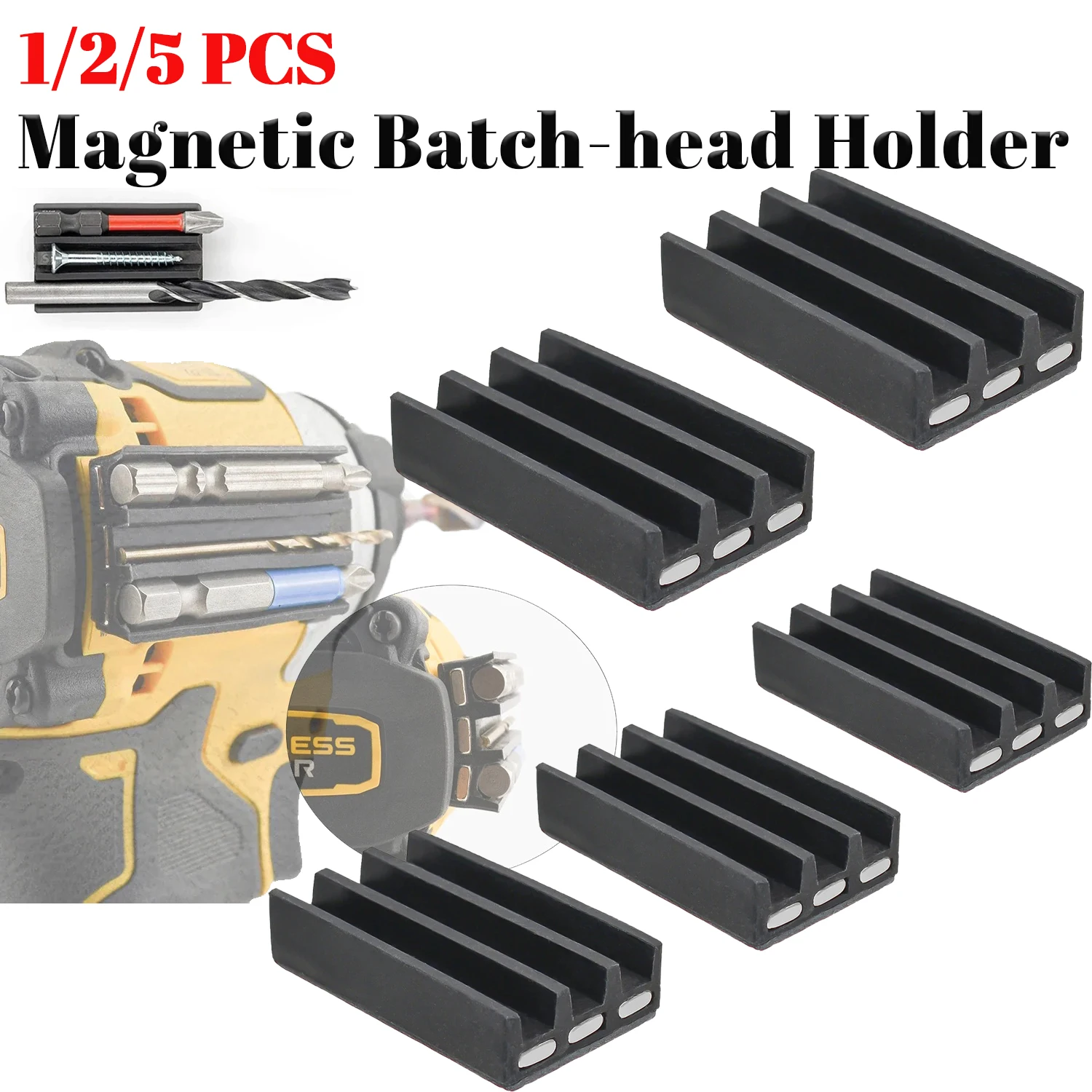 Dewalt Milwaukee soporte magnético para brocas y puntas de taladro - imagen 4