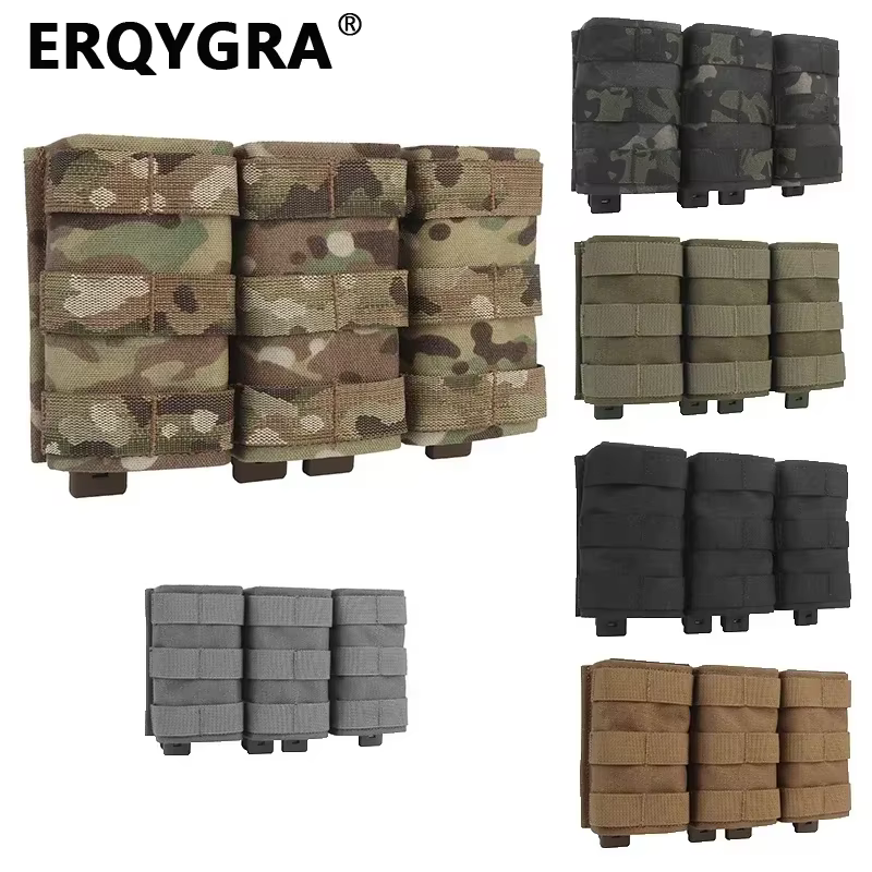 ERQYGRA Bolsa MOLLE porta-munición triple rápida – Táctica