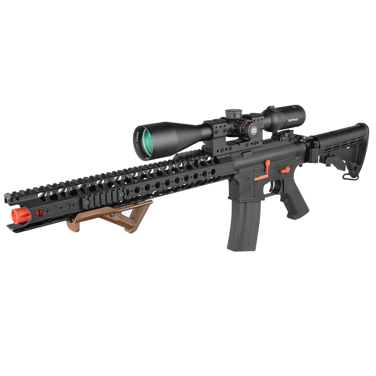 Soporte táctico SPINA OPTICS para mira 30mm con burbuja – una pieza AR15/M4 - imagen 5